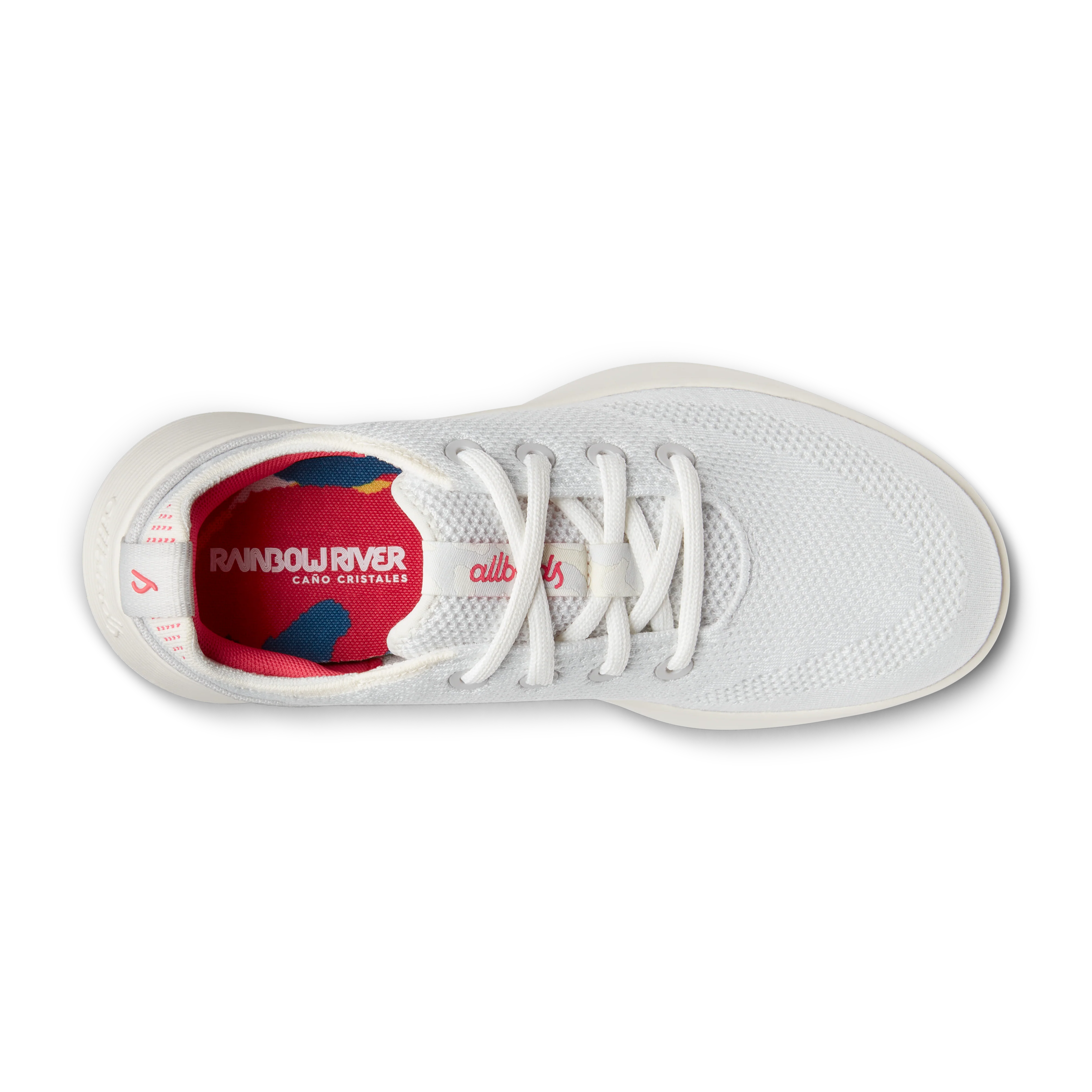 Women's Tree Runner Go - Blizzard/Vivid Red (Natural White Sole) 4 Women's Tree Runner Go - Blizzard/Vivid Red (Natural White Sole)