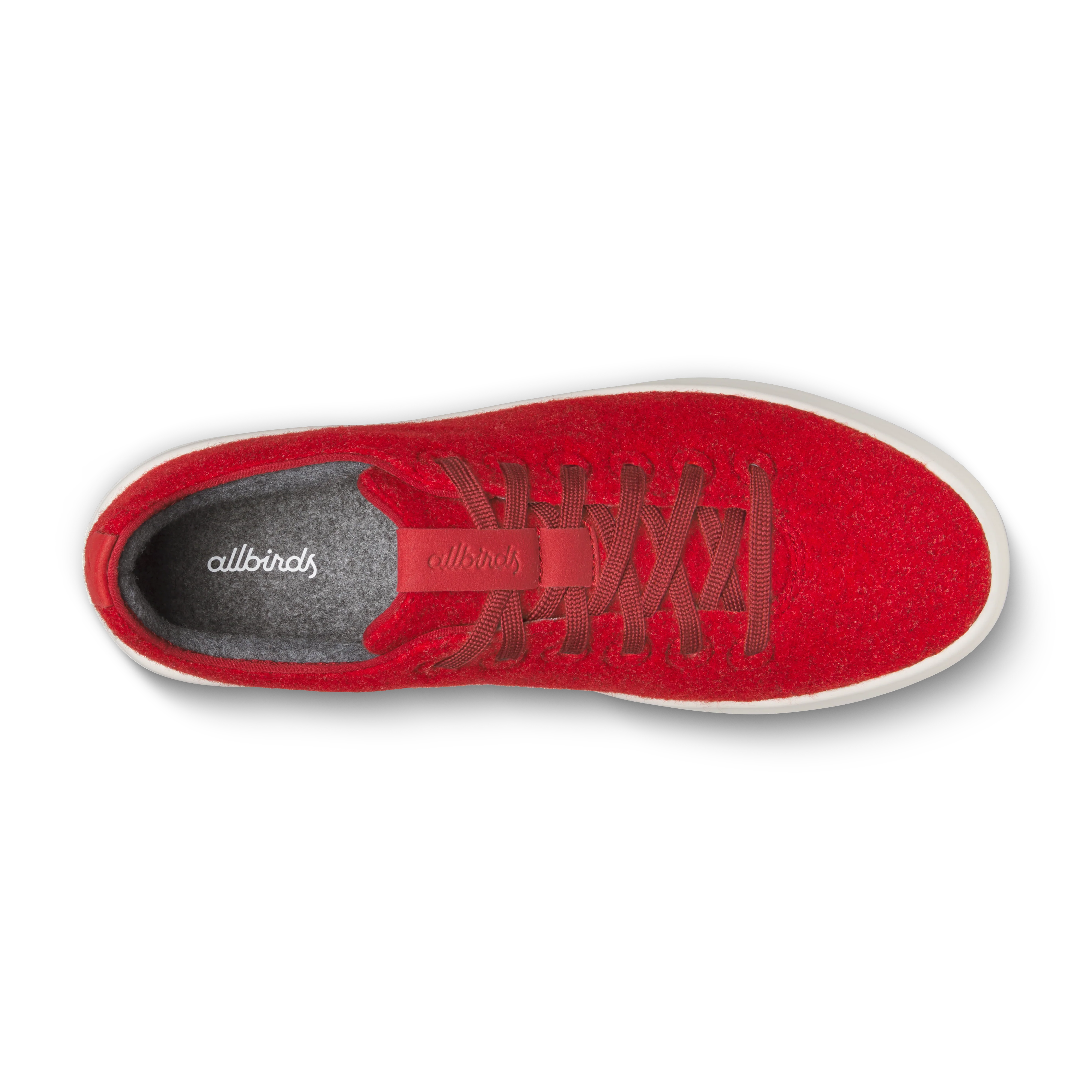 Men's Wool Cruiser - Poppy Red (Natural White Sole) 2 Men's Wool Cruiser - Poppy Red (Natural White Sole)