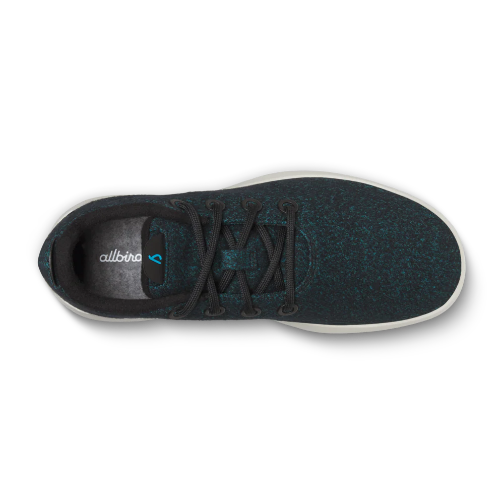Women's Wool Runner Mizzle - Natural Black/Chasm Teal (Stony Cream Sole) 3 Women's Wool Runner Mizzle - Natural Black/Chasm Teal (Stony Cream Sole)