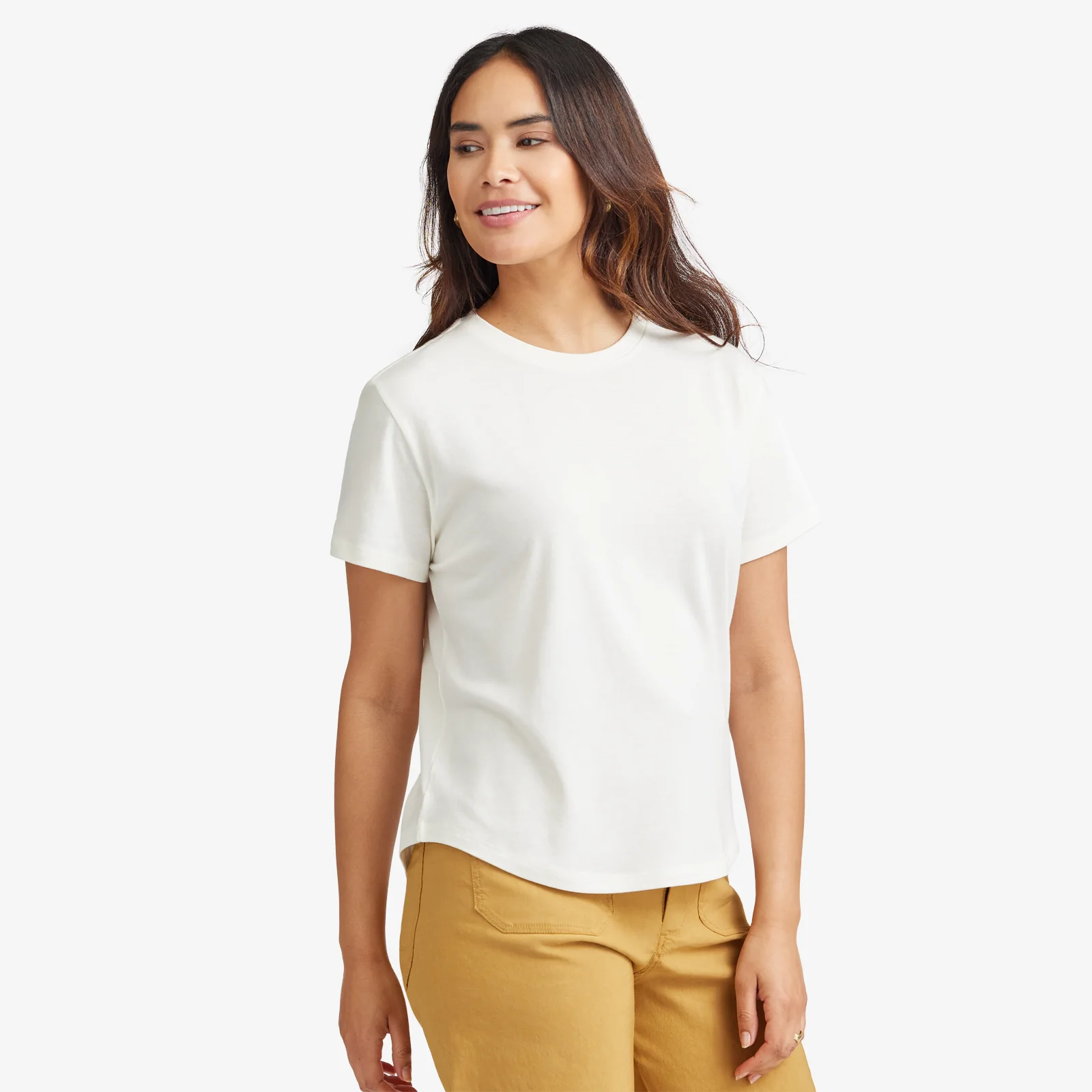 Women's Soft Merino Tee - Natural White 2 Women's Soft Merino Tee - Natural White