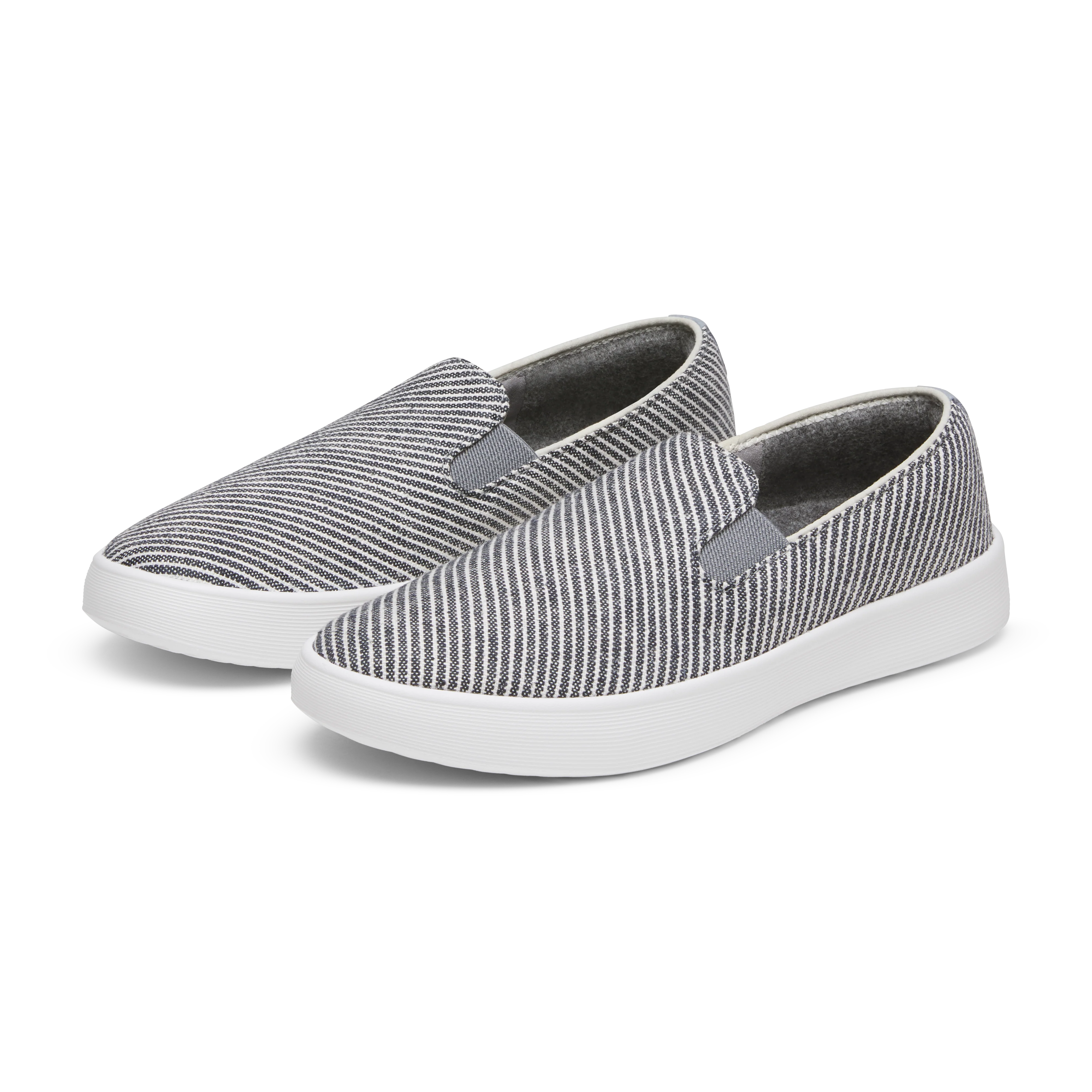 Women's Canvas Cruiser Slip On - Deep Navy Stripes (Blizzard Sole) 5 Women's Canvas Cruiser Slip On - Deep Navy Stripes (Blizzard Sole)